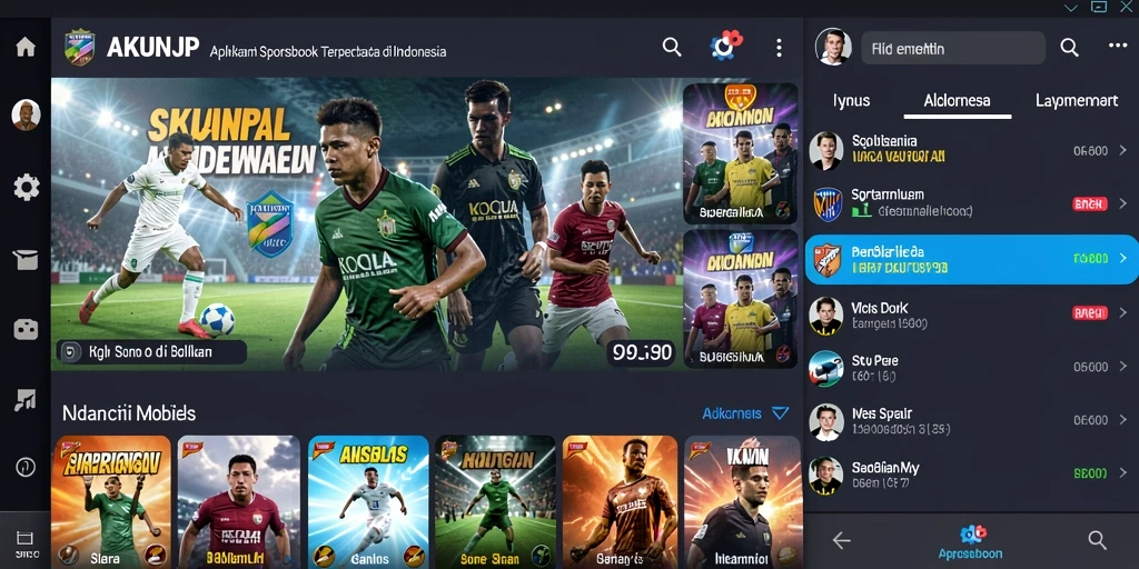 Tampilan menarik dari gameplay Sportsbook di AKUNJP.