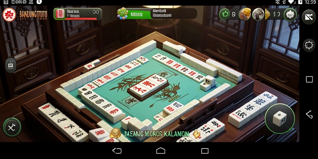 Screenshot gameplay BANDUNGTOTO menampilkan keasyikan bermain Mahjong.