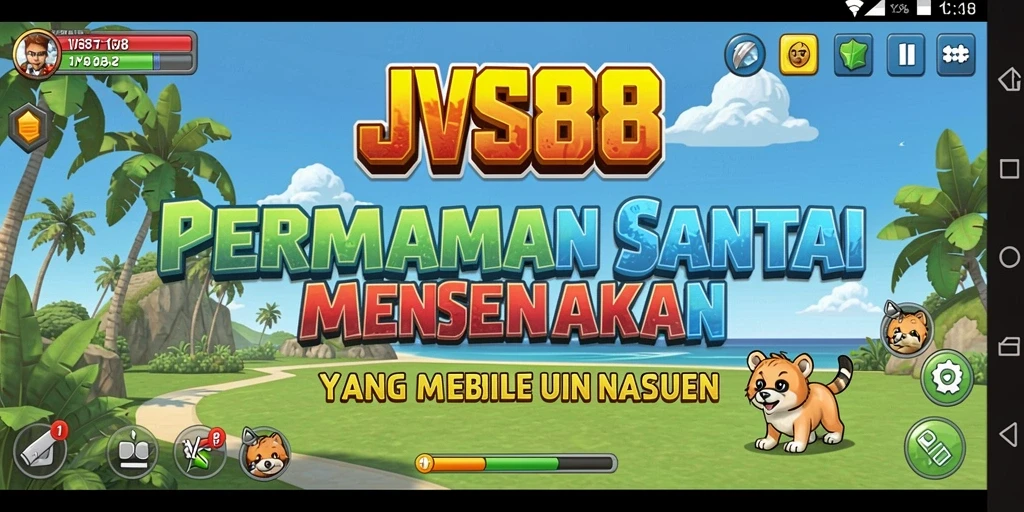 Tampak gameplay JVS88 yang penuh warna dan menyenangkan.