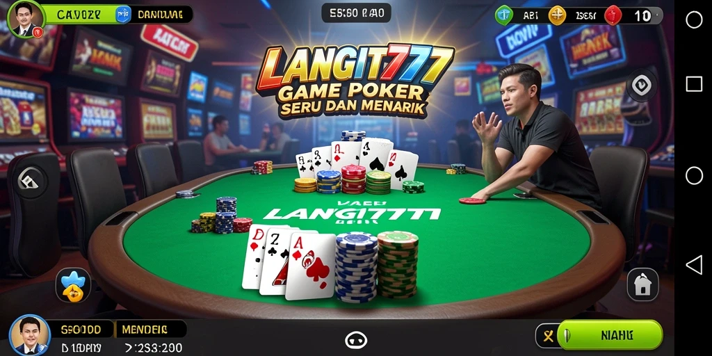 Tampilan permainan LANGIT777 yang menarik saat bermain Poker.
