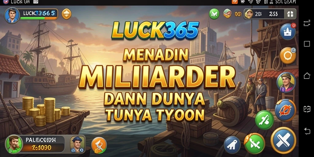 Screenshot gameplay LUCK365 menampilkan keseruan bisnis Tycoon.