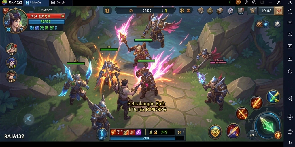 Tampilan gameplay seru di dunia fantasi RAJA132.