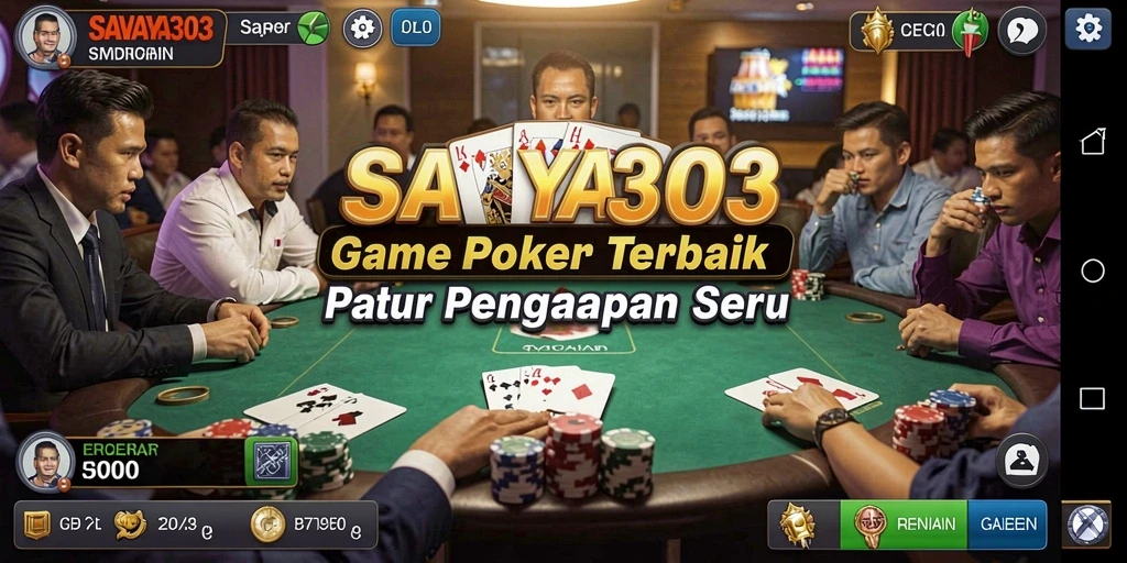 Tampilan gameplay SAVAYA303 saat bermain Poker yang mendebarkan.