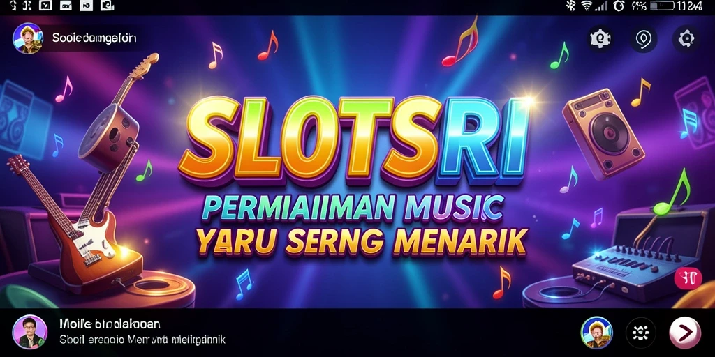 Screenshot SLOTSRI menampilkan gameplay seru dengan musik yang mengalun.