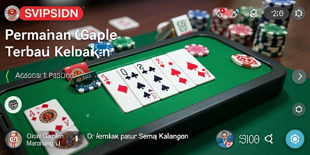 Tampilan gameplay menawan dari SVIPSIDN saat bermain Gaple.